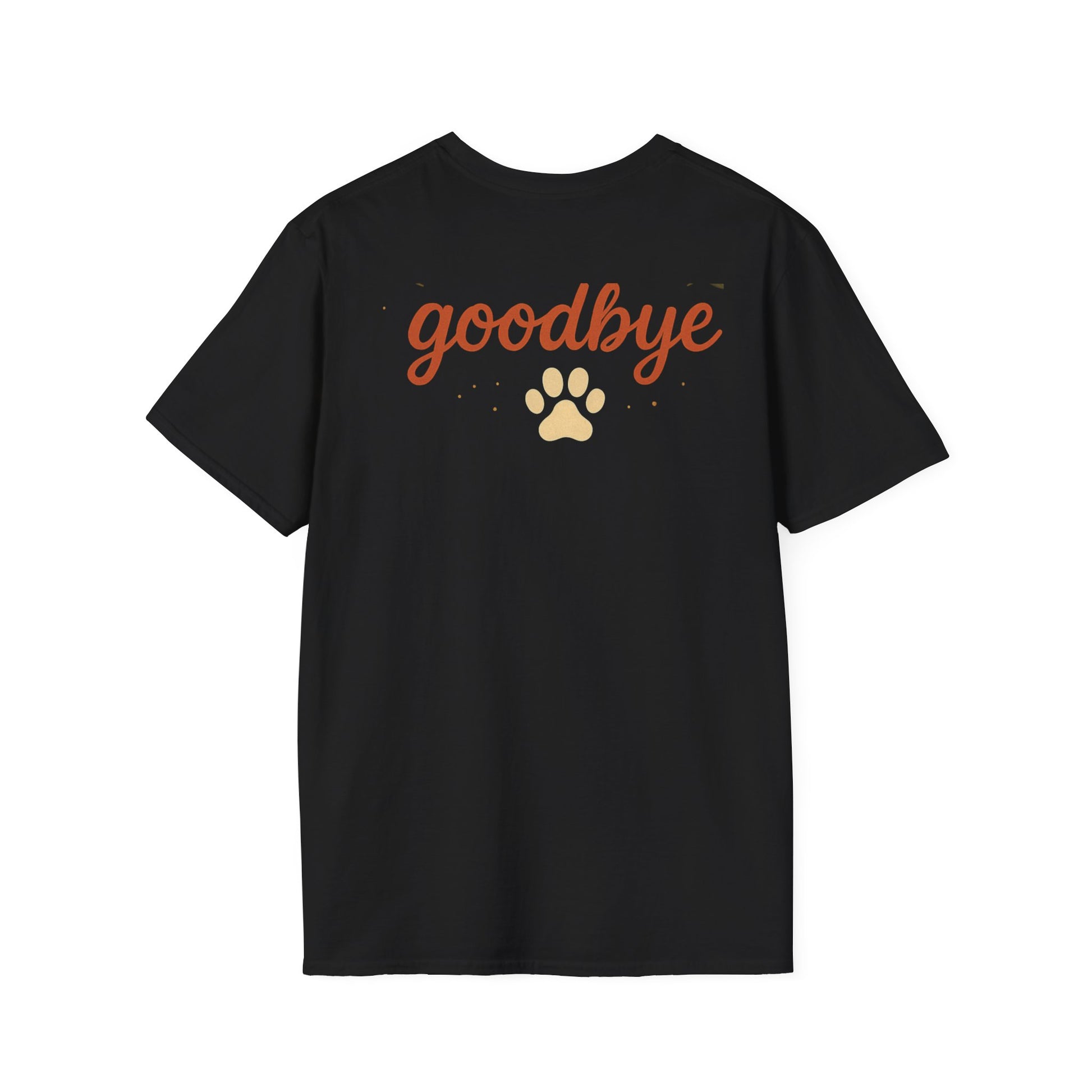 Memorial Paw Print T-Shirt - Pet Loss Gift, Dog Lover's Apparel, Grief Support Wear, Sympathy Tee, Comfort T-Shirt