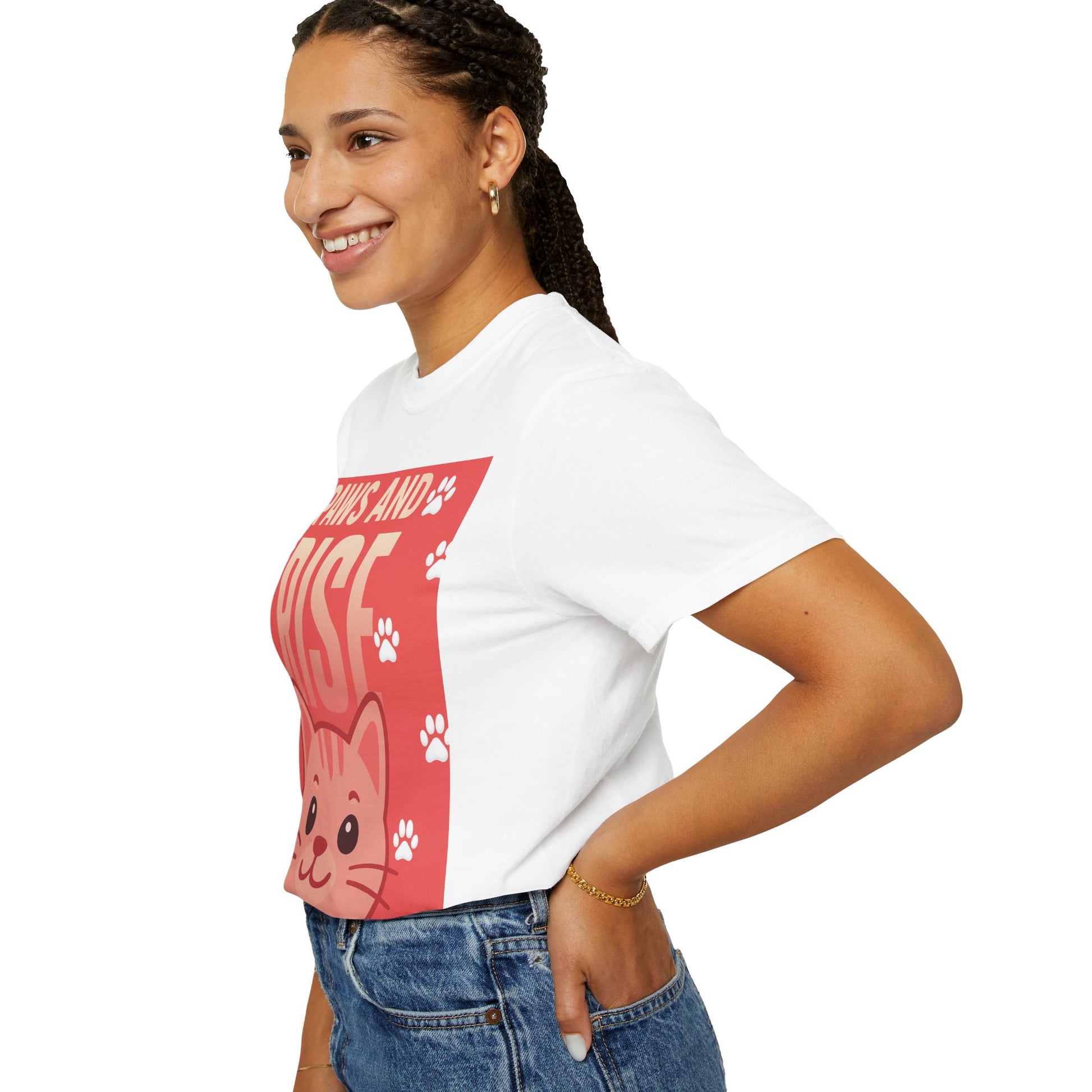 Cute Cat Graphic T-Shirt, Perfect for Pet Lovers, Animal Enthusiasts, Gifts for Cat Lovers, Casual Wear, Everyday Style