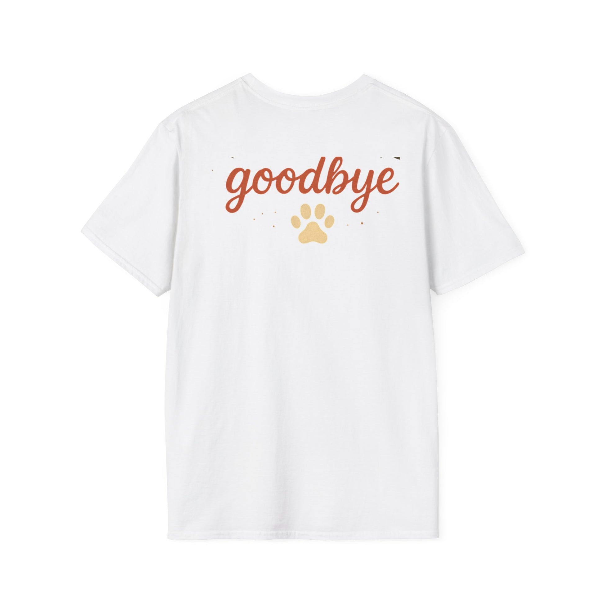 Memorial Paw Print T-Shirt - Pet Loss Gift, Dog Lover's Apparel, Grief Support Wear, Sympathy Tee, Comfort T-Shirt