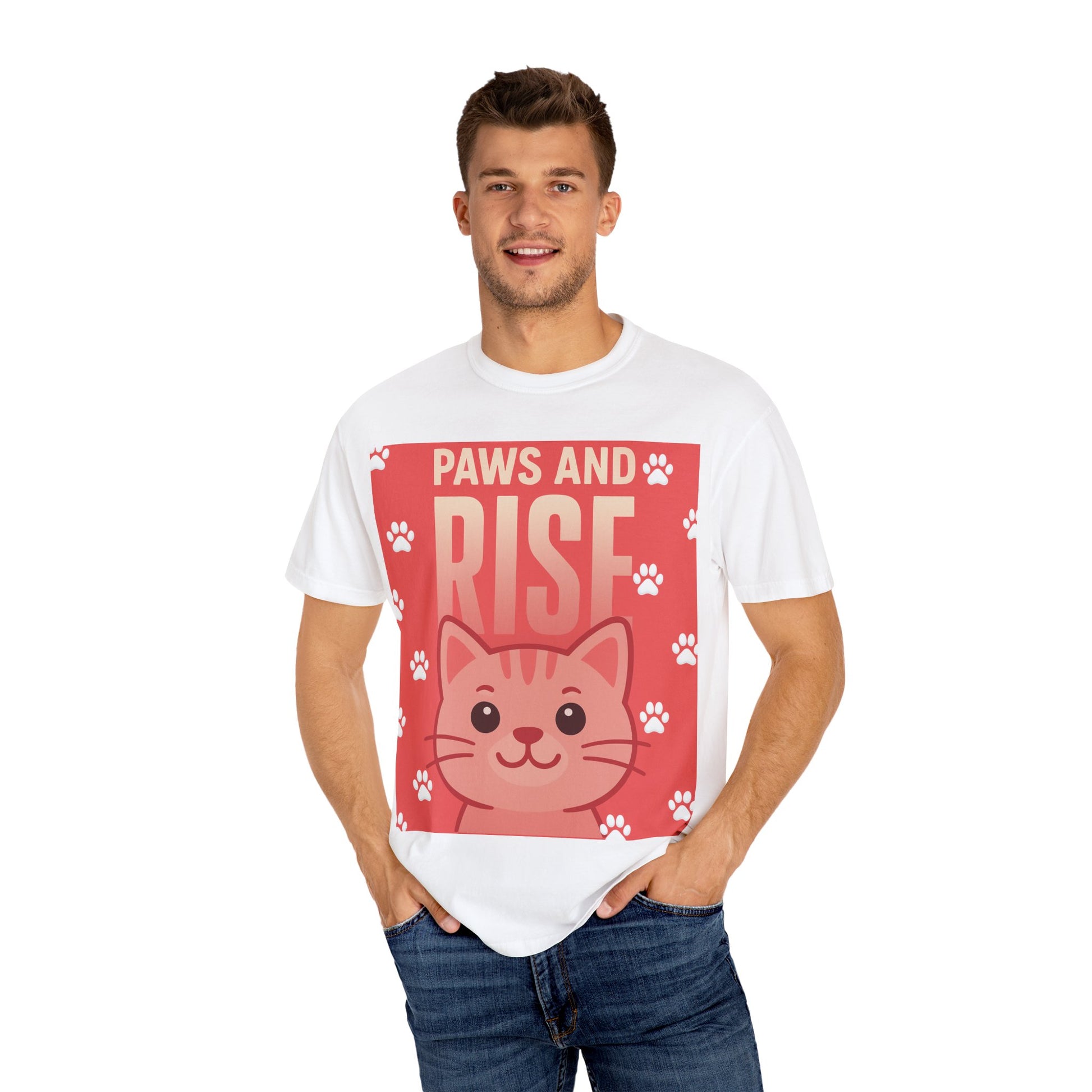 Cute Cat Graphic T-Shirt, Perfect for Pet Lovers, Animal Enthusiasts, Gifts for Cat Lovers, Casual Wear, Everyday Style