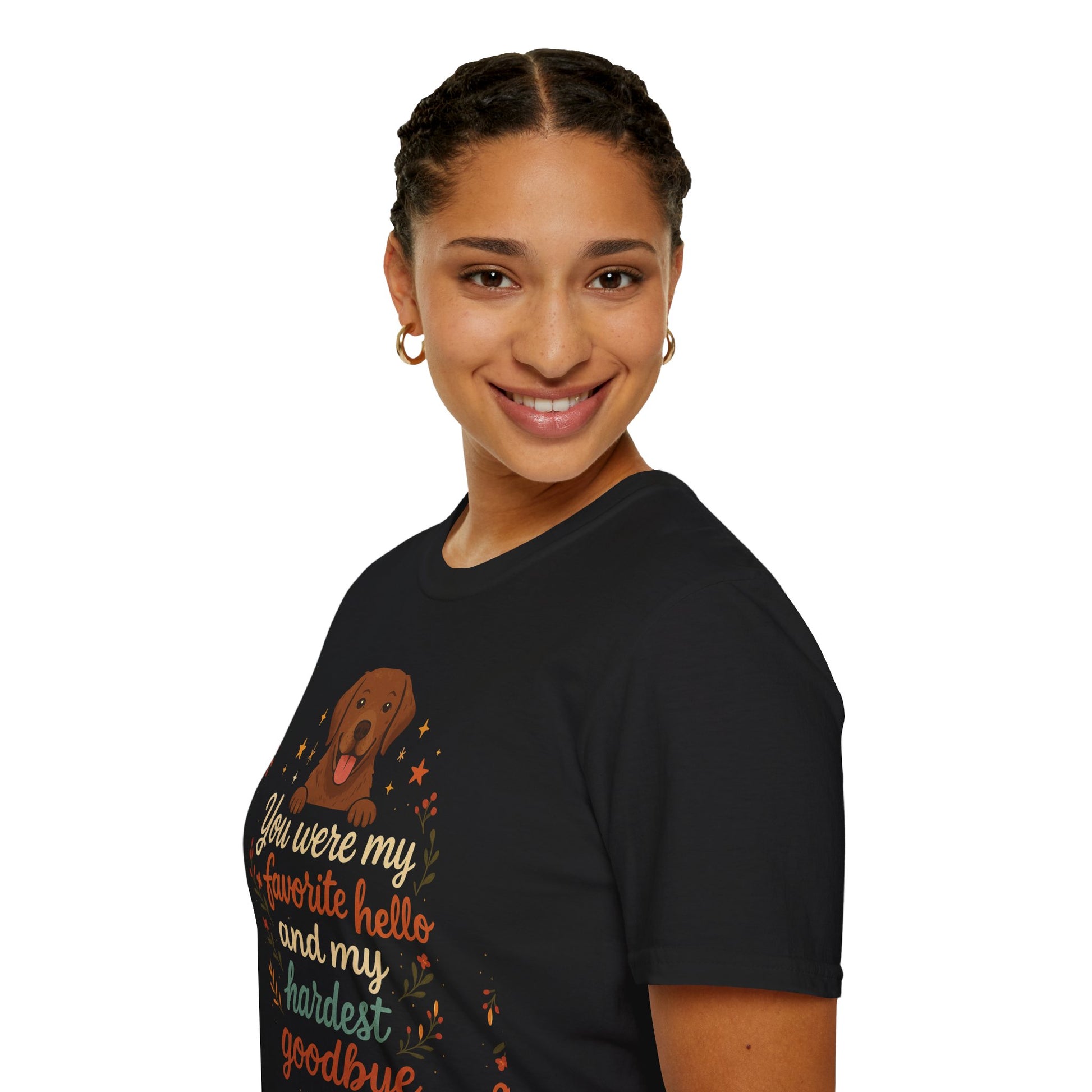 Memorial Paw Print T-Shirt - Pet Loss Gift, Dog Lover's Apparel, Grief Support Wear, Sympathy Tee, Comfort T-Shirt