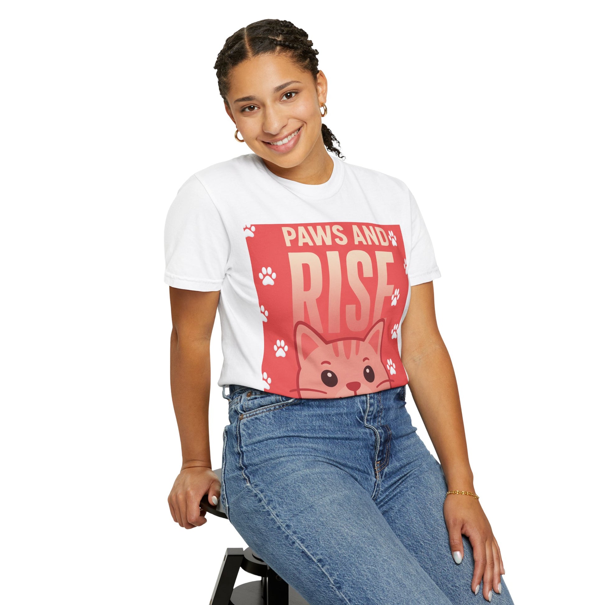 Cute Cat Graphic T-Shirt, Perfect for Pet Lovers, Animal Enthusiasts, Gifts for Cat Lovers, Casual Wear, Everyday Style