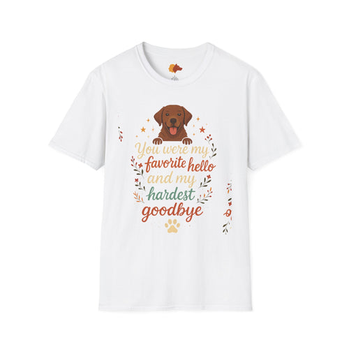 Memorial Paw Print T-Shirt - Pet Loss Gift, Dog Lover's Apparel, Grief Support Wear, Sympathy Tee, Comfort T-Shirt