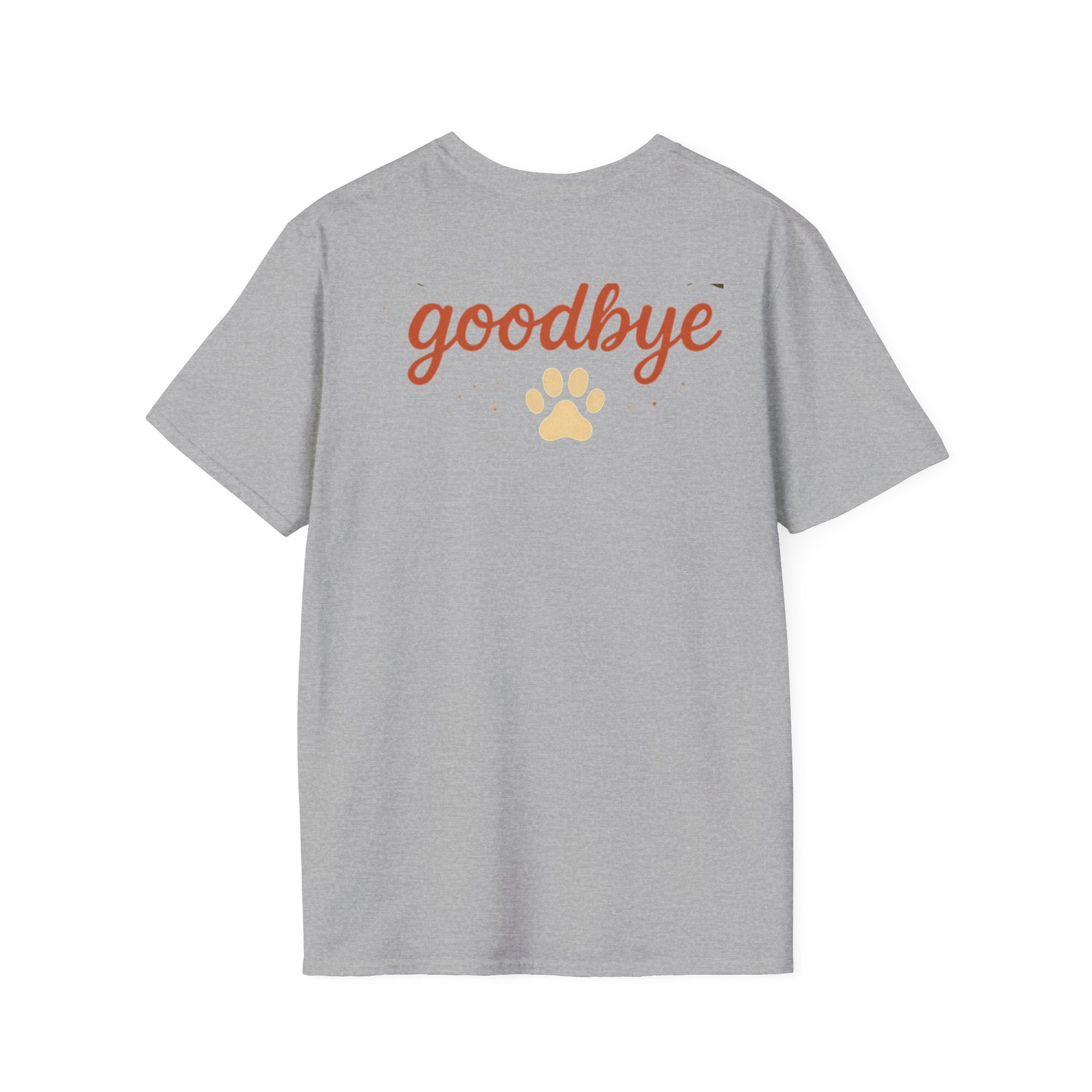 Memorial Paw Print T-Shirt - Pet Loss Gift, Dog Lover's Apparel, Grief Support Wear, Sympathy Tee, Comfort T-Shirt