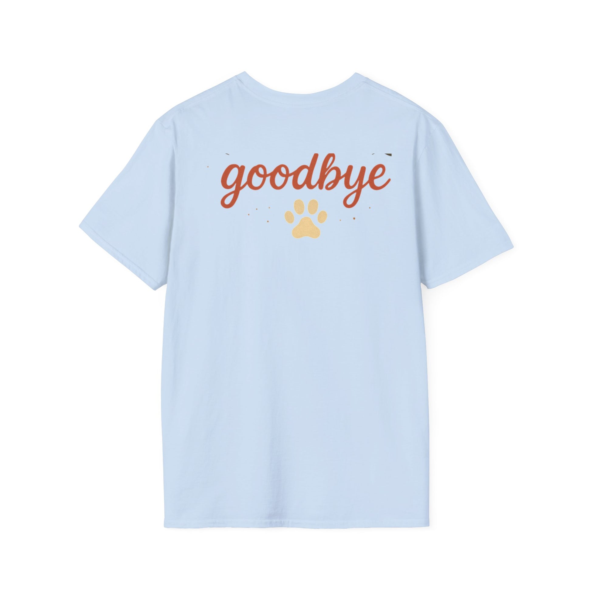 Memorial Paw Print T-Shirt - Pet Loss Gift, Dog Lover's Apparel, Grief Support Wear, Sympathy Tee, Comfort T-Shirt