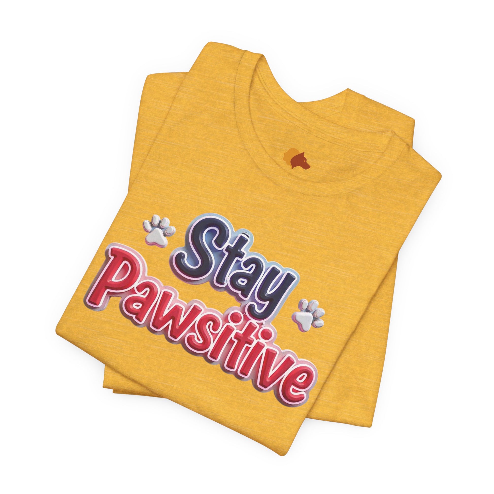 Stay Pawsitive Unisex Tee - Cute Pet Lover Shirt, Gift for Dog Lovers, Animal Lover Apparel, Positive Vibes T-Shirt, Fun Casual Wear