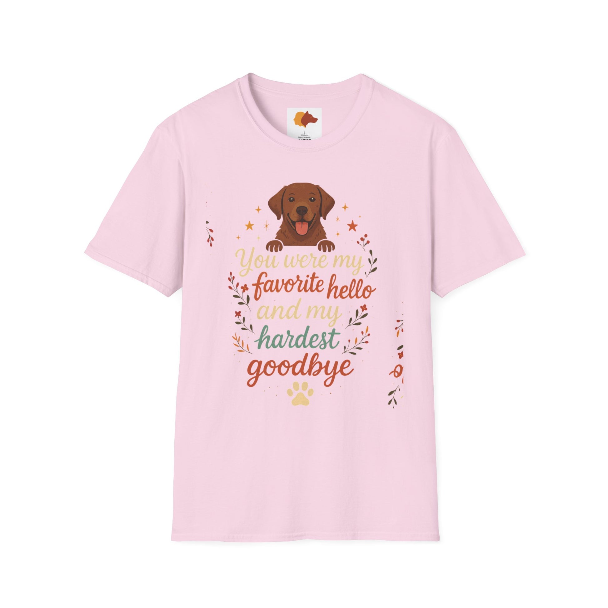 Memorial Paw Print T-Shirt - Pet Loss Gift, Dog Lover's Apparel, Grief Support Wear, Sympathy Tee, Comfort T-Shirt