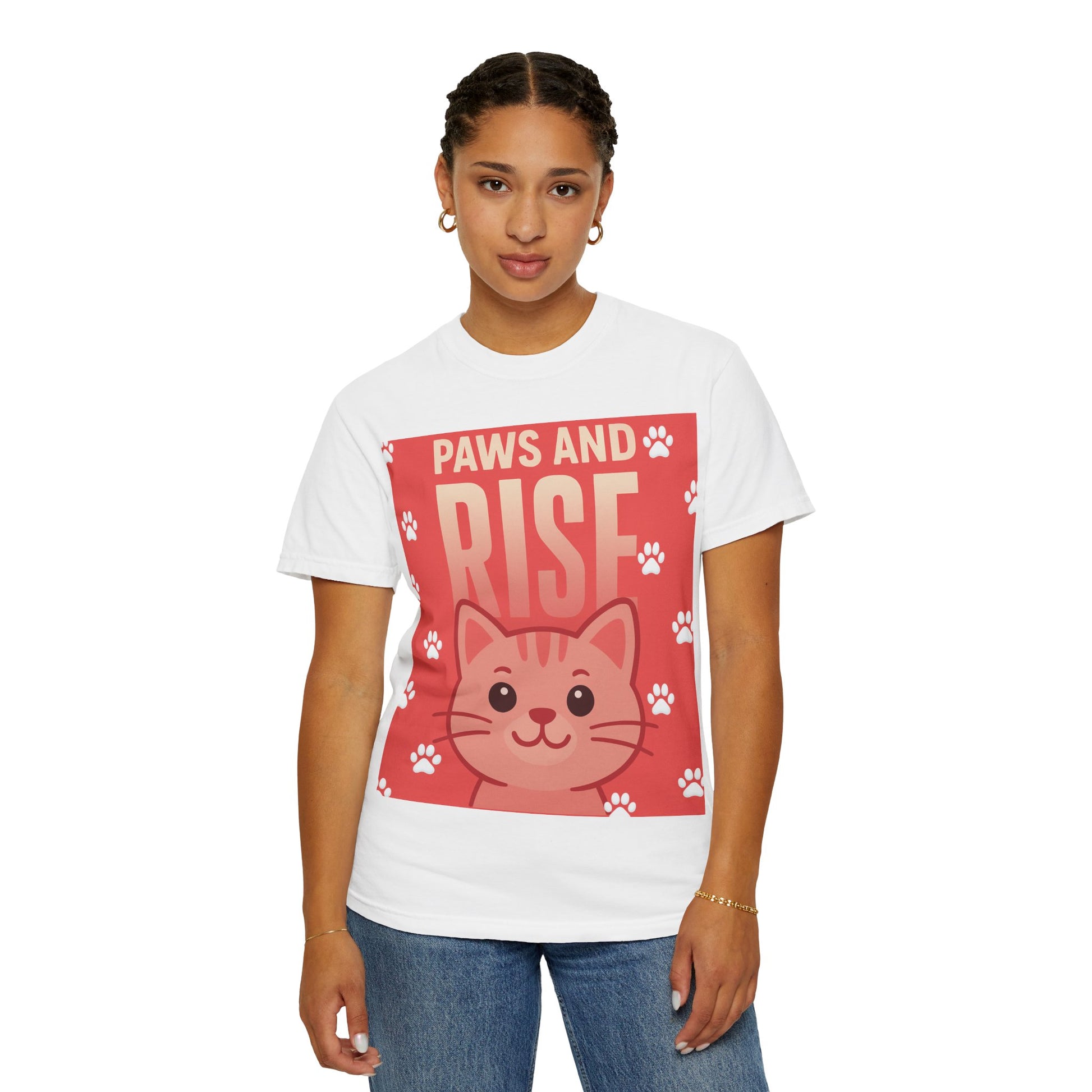 Cute Cat Graphic T-Shirt, Perfect for Pet Lovers, Animal Enthusiasts, Gifts for Cat Lovers, Casual Wear, Everyday Style