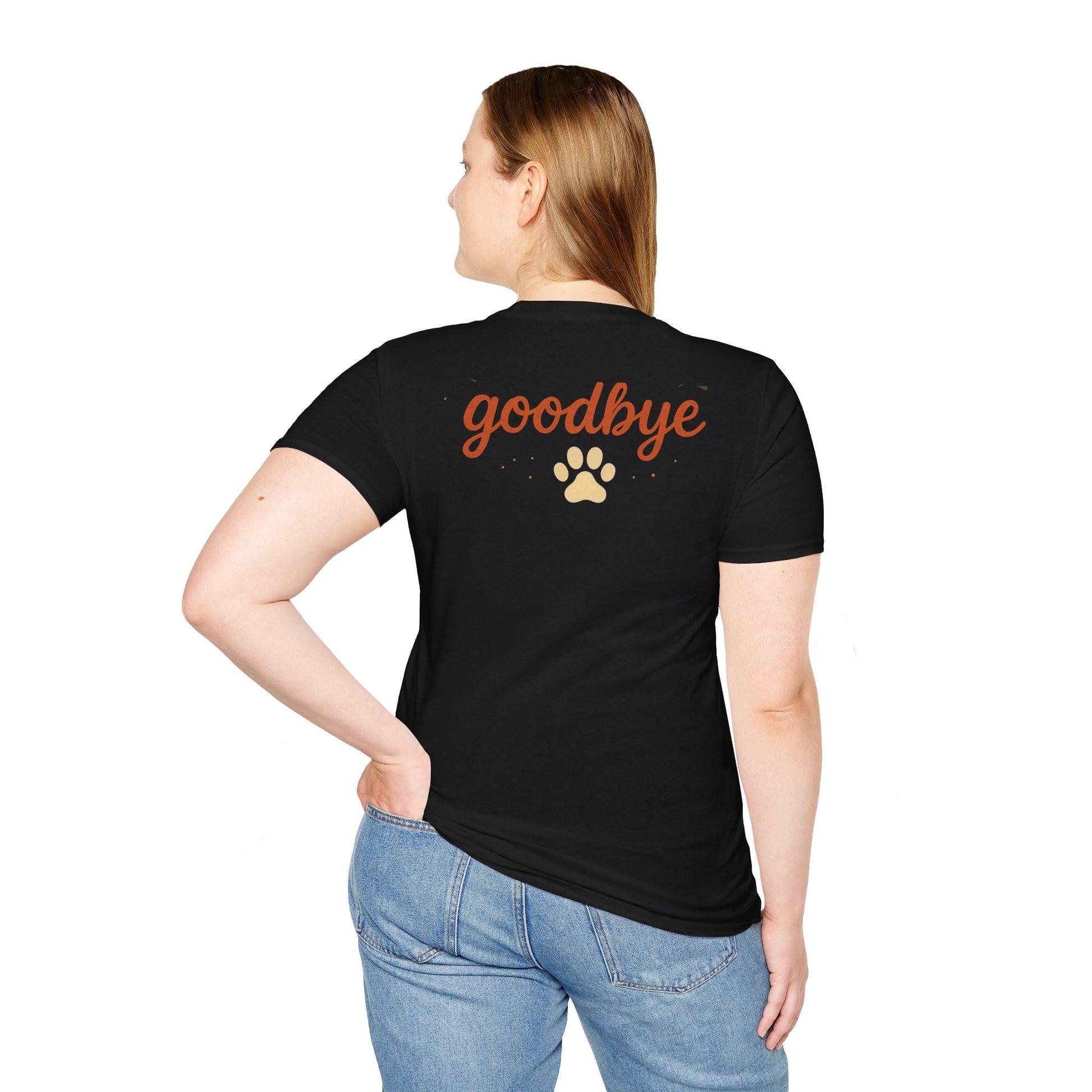 Memorial Paw Print T-Shirt - Pet Loss Gift, Dog Lover's Apparel, Grief Support Wear, Sympathy Tee, Comfort T-Shirt