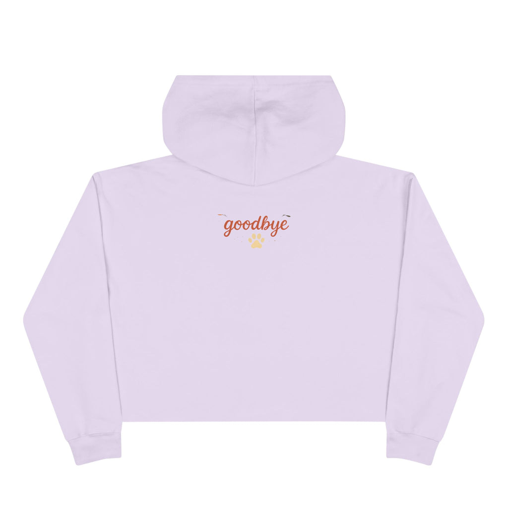 Paw Print Crop Hoodie, Dog Lover Gift, Pet Memorial Sweatshirt, Cute Animal Hoodie, Comfort Wear for Animal Lovers