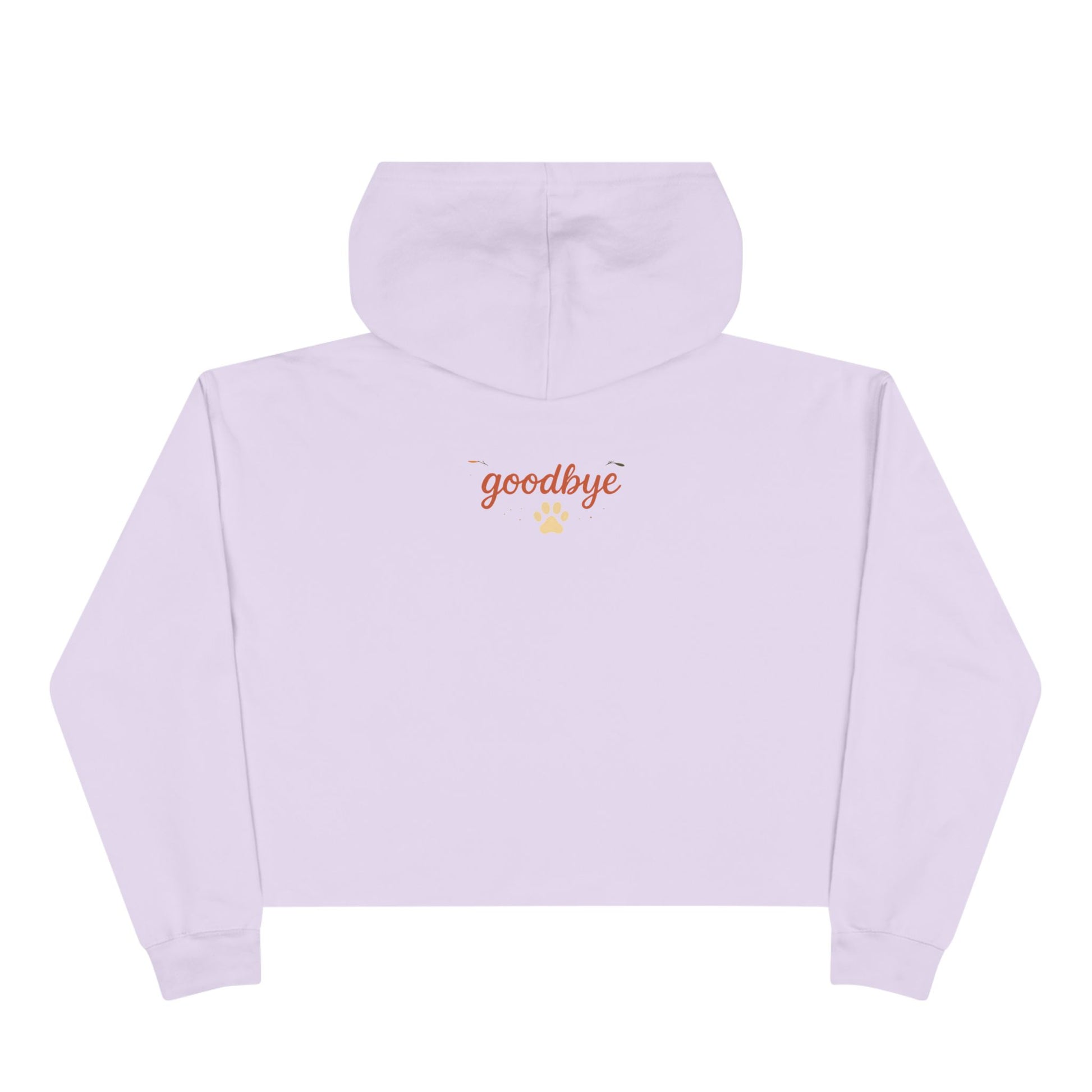 Paw Print Crop Hoodie, Dog Lover Gift, Pet Memorial Sweatshirt, Cute Animal Hoodie, Comfort Wear for Animal Lovers