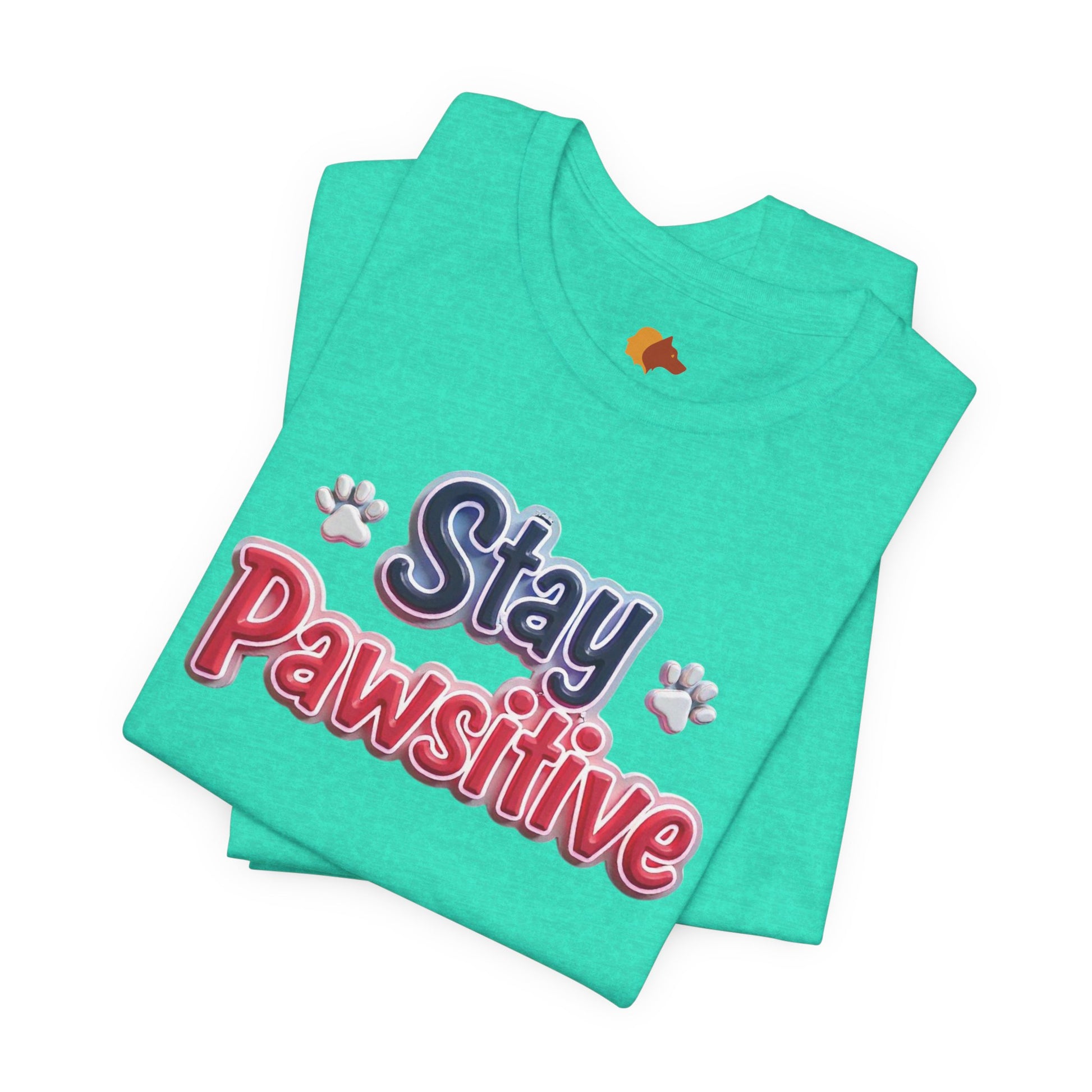 Stay Pawsitive Unisex Tee - Cute Pet Lover Shirt, Gift for Dog Lovers, Animal Lover Apparel, Positive Vibes T-Shirt, Fun Casual Wear