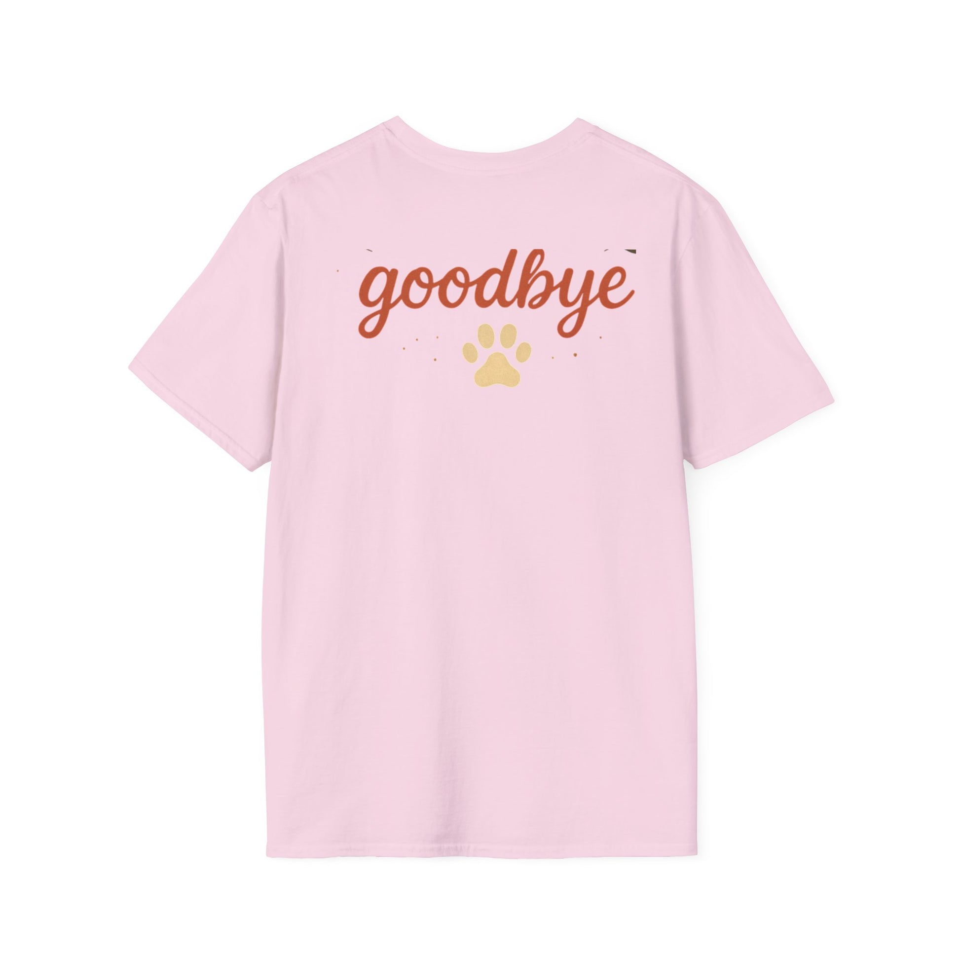 Memorial Paw Print T-Shirt - Pet Loss Gift, Dog Lover's Apparel, Grief Support Wear, Sympathy Tee, Comfort T-Shirt