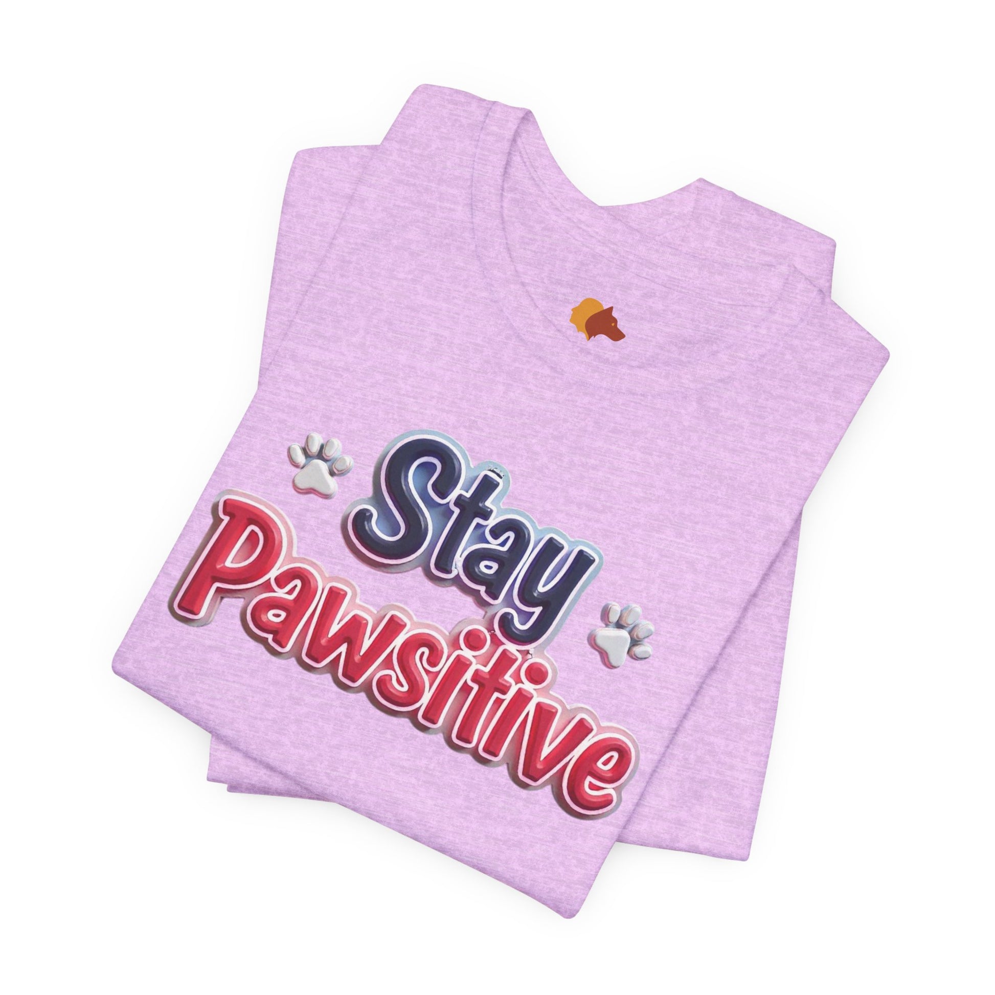 Stay Pawsitive Unisex Tee - Cute Pet Lover Shirt, Gift for Dog Lovers, Animal Lover Apparel, Positive Vibes T-Shirt, Fun Casual Wear